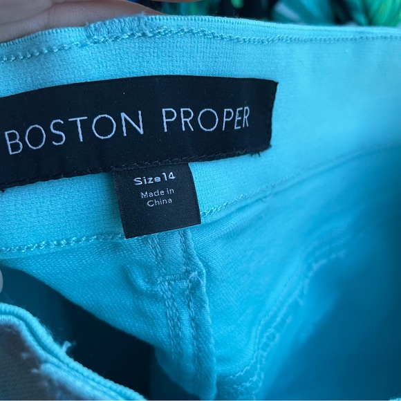 Boston Proper Seafoam Green Capris for Casual Summer Wear - Picture 6 of 8